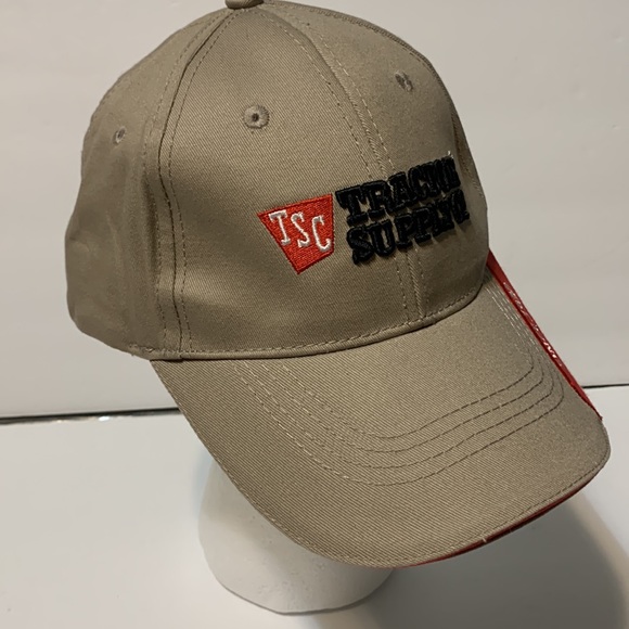 Tractor supply baseball hat cap strap back tan - Picture 2 of 5